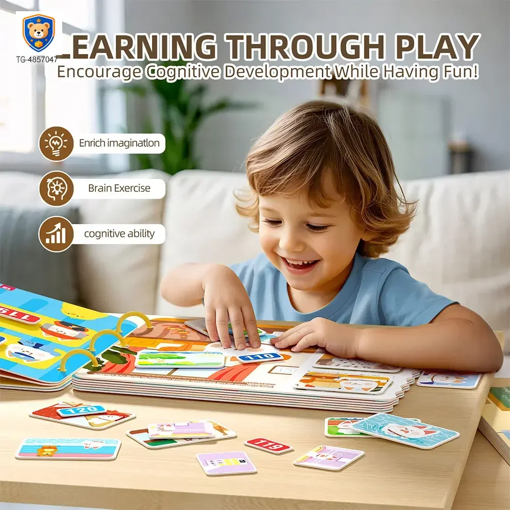 Magic Sticker Book for Kids with Four Learning Themes & Reusable Design — product view 3