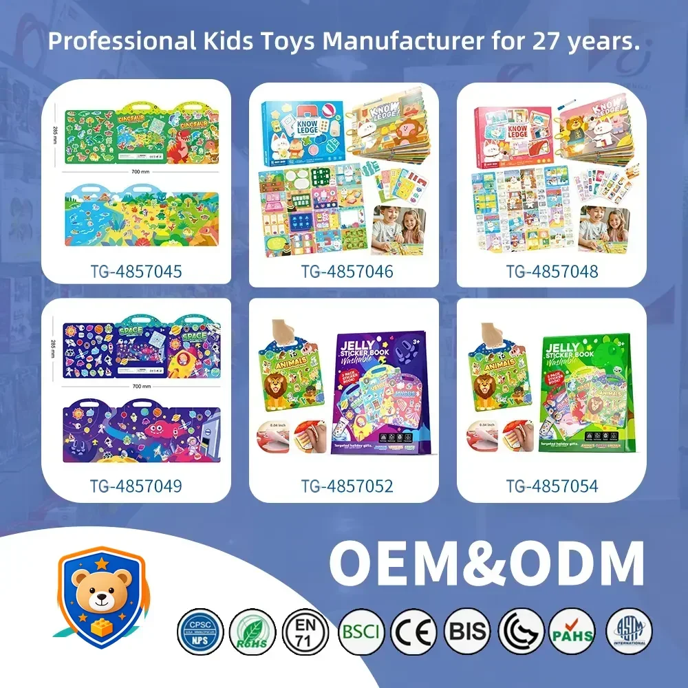 Magic Sticker Book for Kids with Four Learning Themes & Reusable Design — product view 7