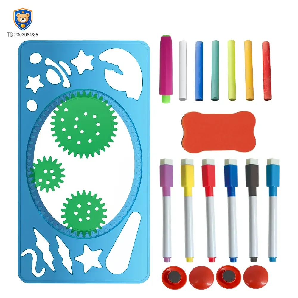 Bulk Kids Dual-Sided Painting Table with Chalkboard & Whiteboard — product view 2