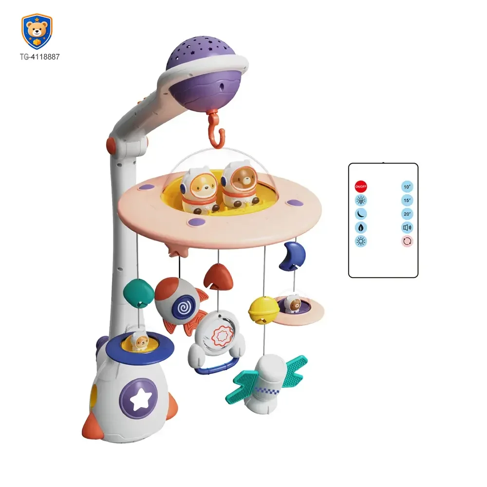 Soothing Space Bed Bell with Star Projection, Music, and Rotating Pendant — product view 1