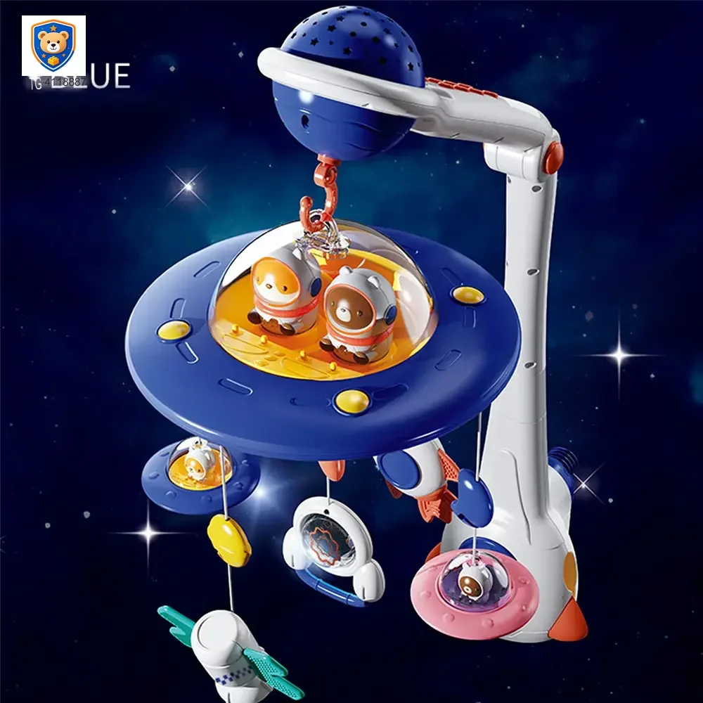 Soothing Space Bed Bell with Star Projection, Music, and Rotating Pendant — product view 2