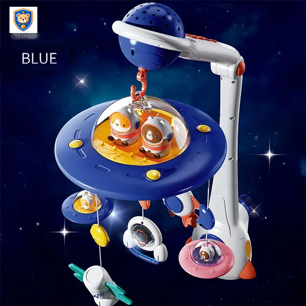 Soothing Space Bed Bell with Star Projection, Music, and Rotating Pendant — product view 7
