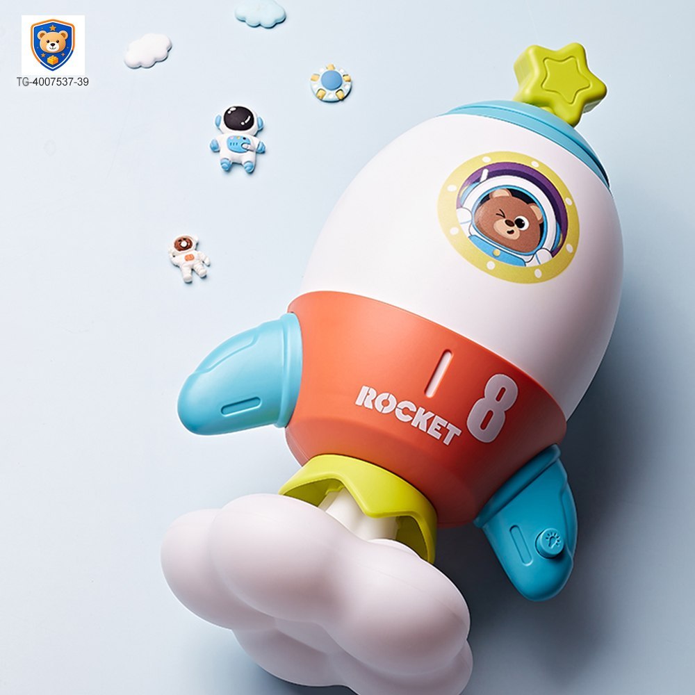 Rocket Piggy Bank Toy with Night Light — product view 2