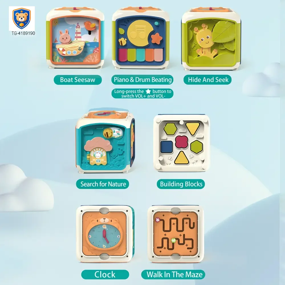 7-in-1 Activity Cube Seven Facet Toy with Music, Shapes, and Interactive Play — product view 3