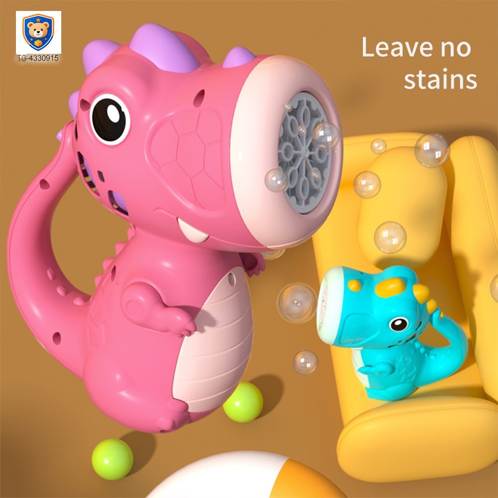 Cute Dinosaur Bubble Machine with Lights & Music — product view 3