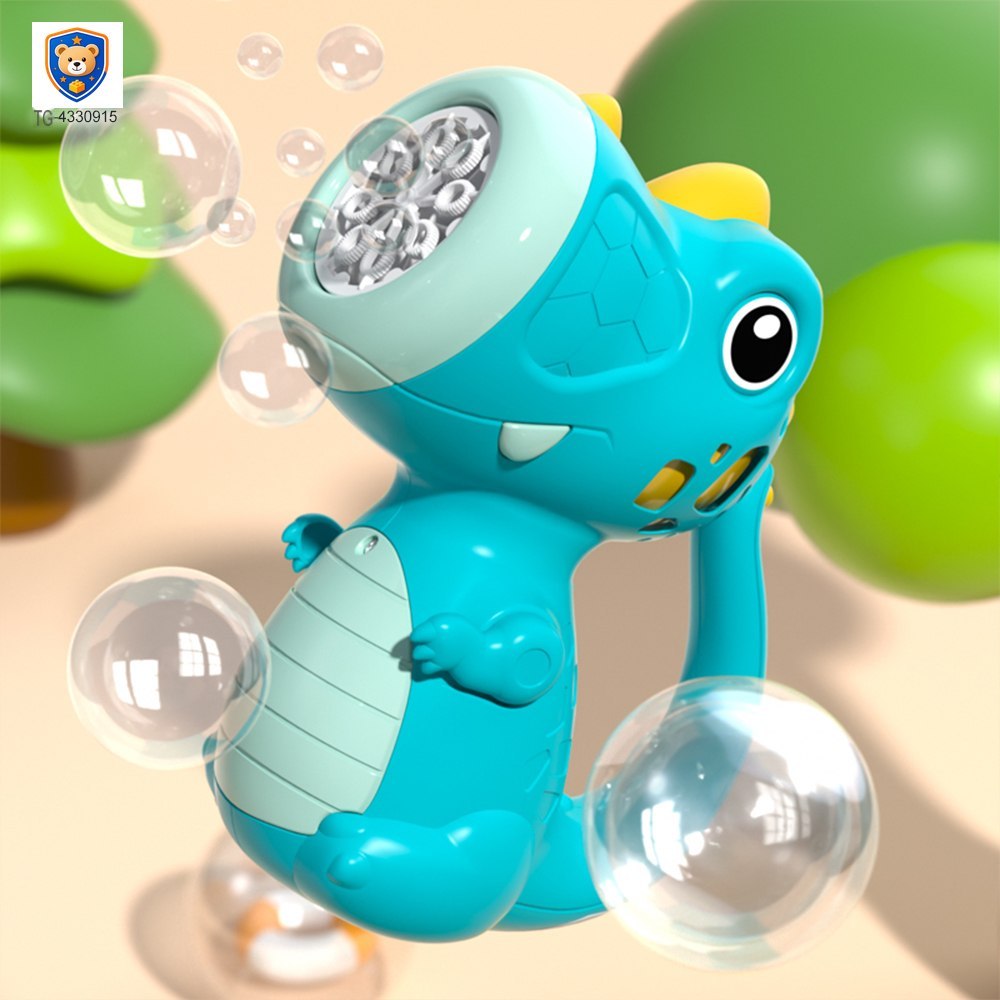 Cute Dinosaur Bubble Machine with Lights & Music — product view 4