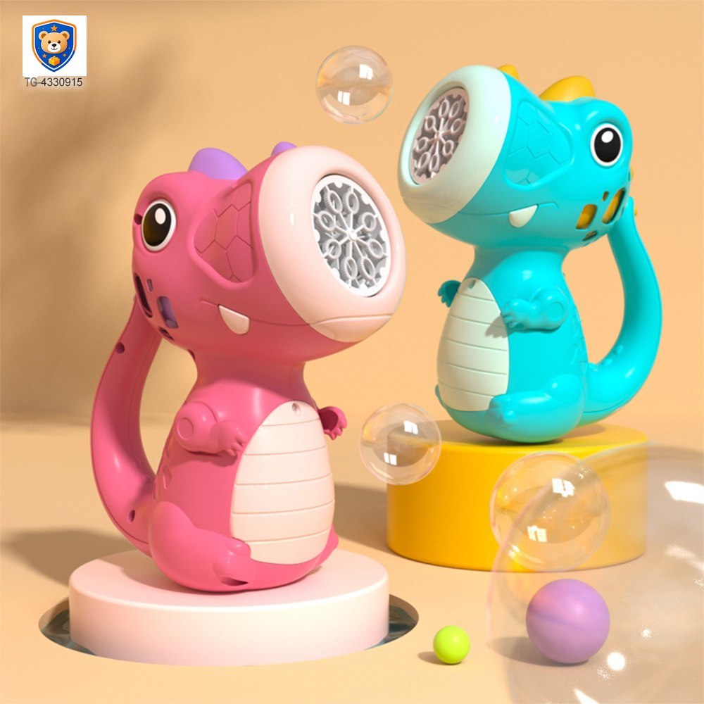 Cute Dinosaur Bubble Machine with Lights & Music — product view 1