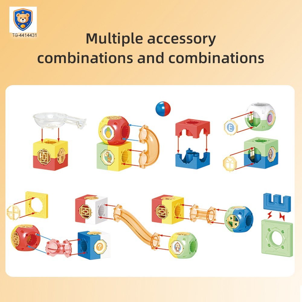 Transparent 3-in-1 Magnetic Building Blocks — product view 2