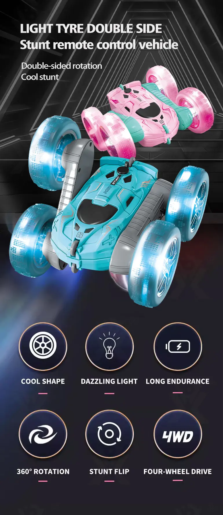 2.4G Remote Control Stunt Car, RC Toy (TG4937407) — product detail panel 1