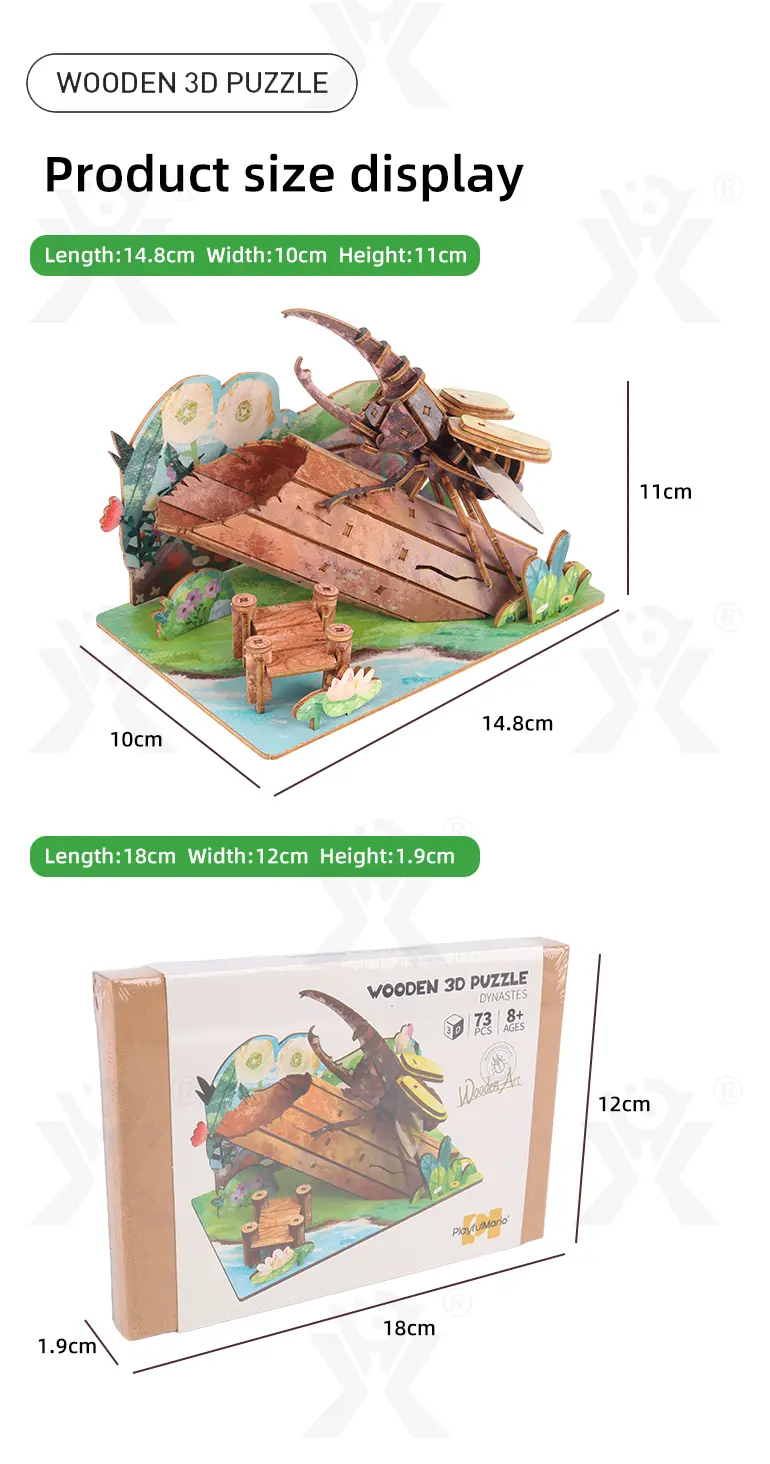 3D Insect Wooden Puzzle Supplier, STEM Toy– Improves Creativity and Fine Motor Skills (TG427584902) — product detail panel 8