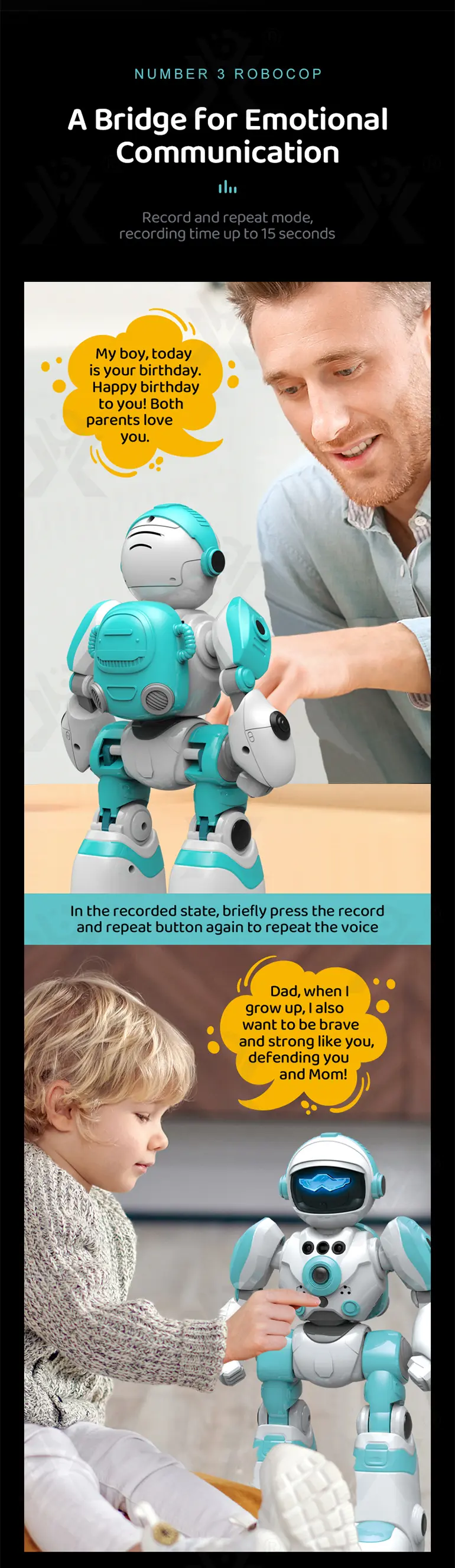 Intelligent Voice Robot Toy In Bulk, RC Control, AI Robot Toy (TG4162532) — product detail panel 4