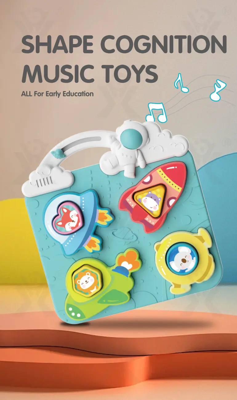 Astronaut Theme Cognition Board Toy With Light, Sound & Shape Learning (TG5026457) — product detail panel 1