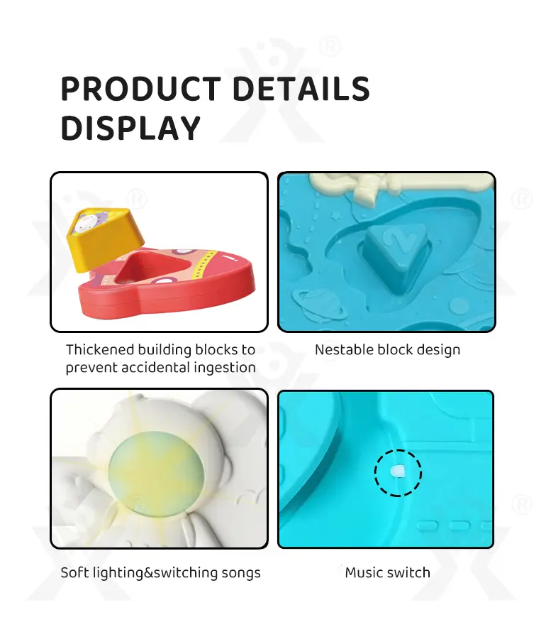 Astronaut Theme Cognition Board Toy With Light, Sound & Shape Learning (TG5026457) — product detail panel 5
