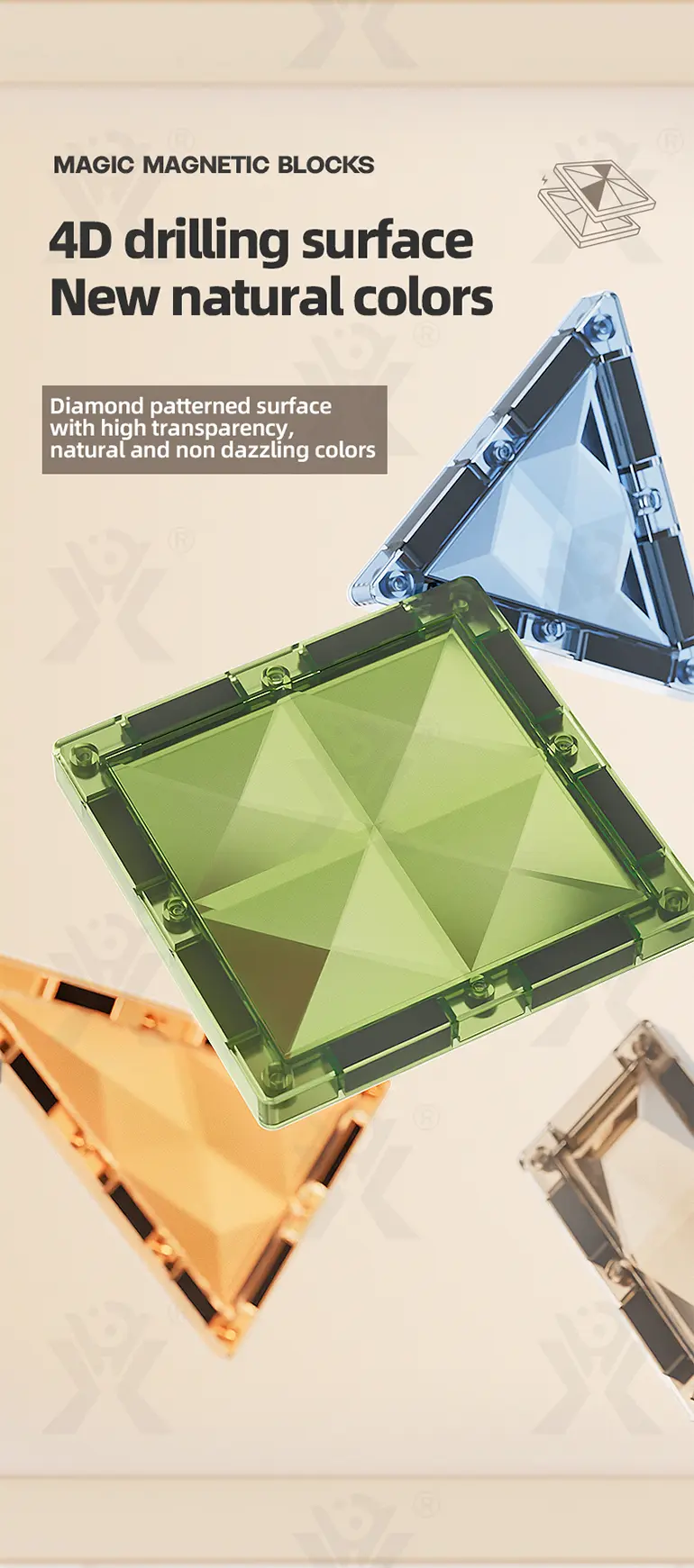 Diamond Magnetic Sheet Bricks (TG4074530) — product detail panel 4