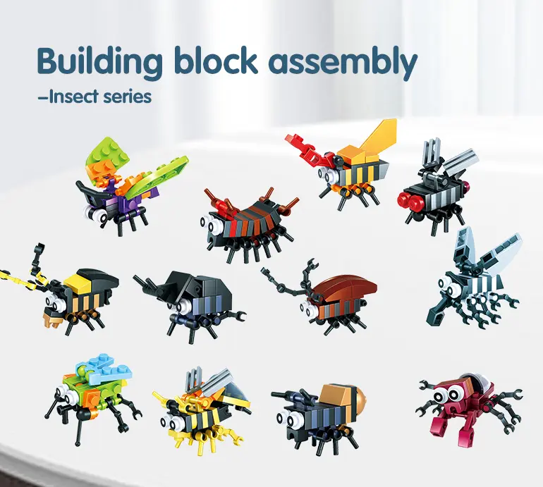 Insect Set Building Bricks For Kids Creative Playing (TG1625160) — product detail panel 1