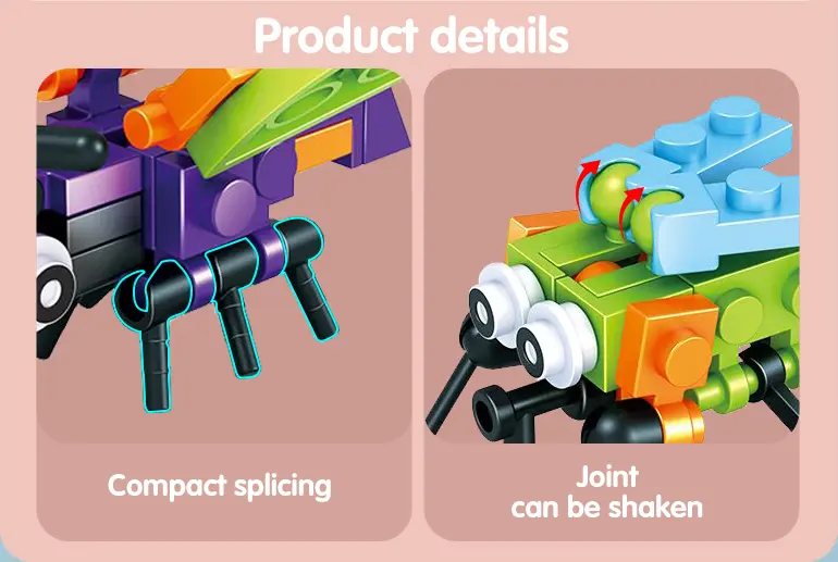 Insect Set Building Bricks For Kids Creative Playing (TG1625160) — product detail panel 3