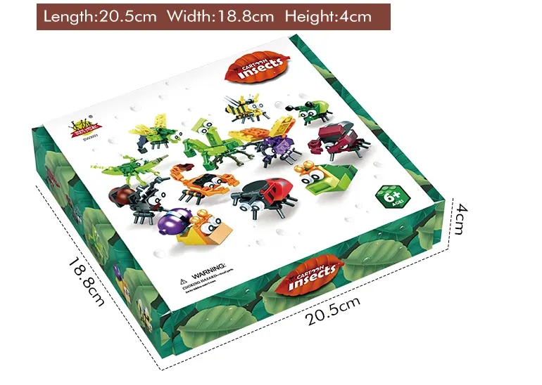 Insect Set Building Bricks For Kids Creative Playing (TG1625160) — product detail panel 7