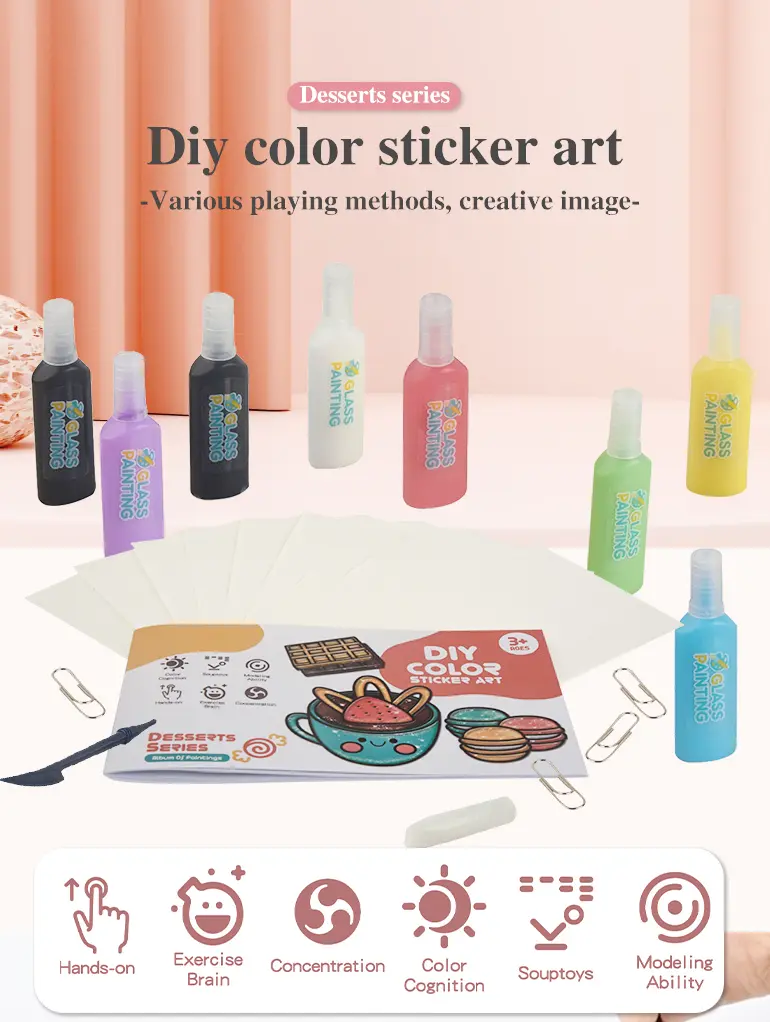 DIY Color Sticker Art Set Toy, Drawing Toy (TG2266949) — product detail panel 1