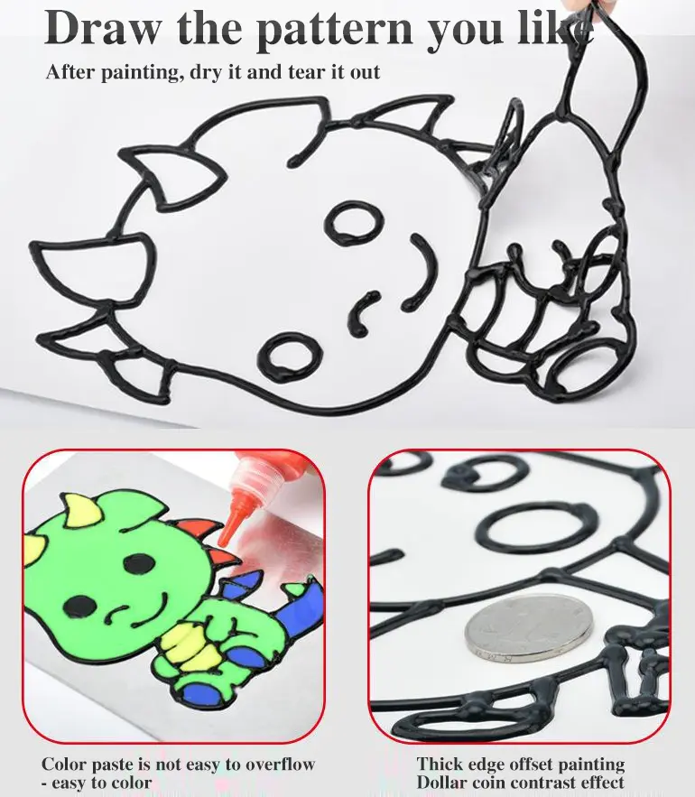 DIY Color Sticker Art Set Toy, Drawing Toy (TG2266949) — product detail panel 2