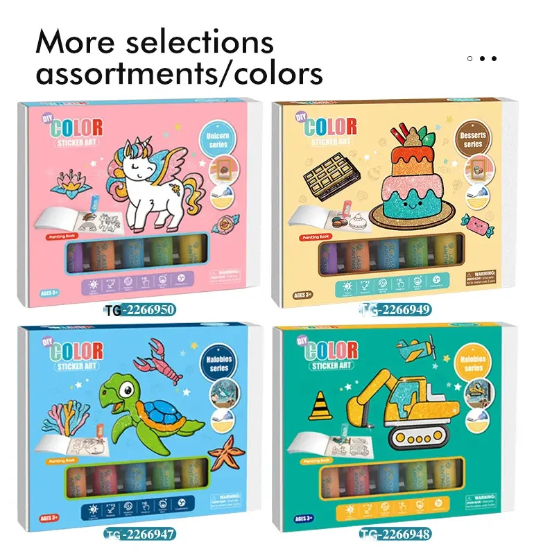 DIY Color Sticker Art Set Toy, Drawing Toy (TG2266949) — product detail panel 4