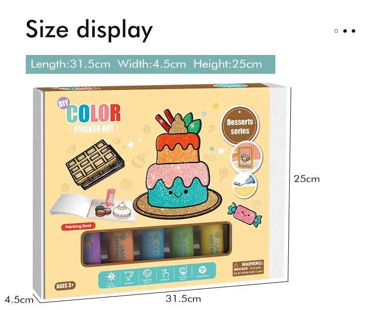 DIY Color Sticker Art Set Toy, Drawing Toy (TG2266949) — product detail panel 5