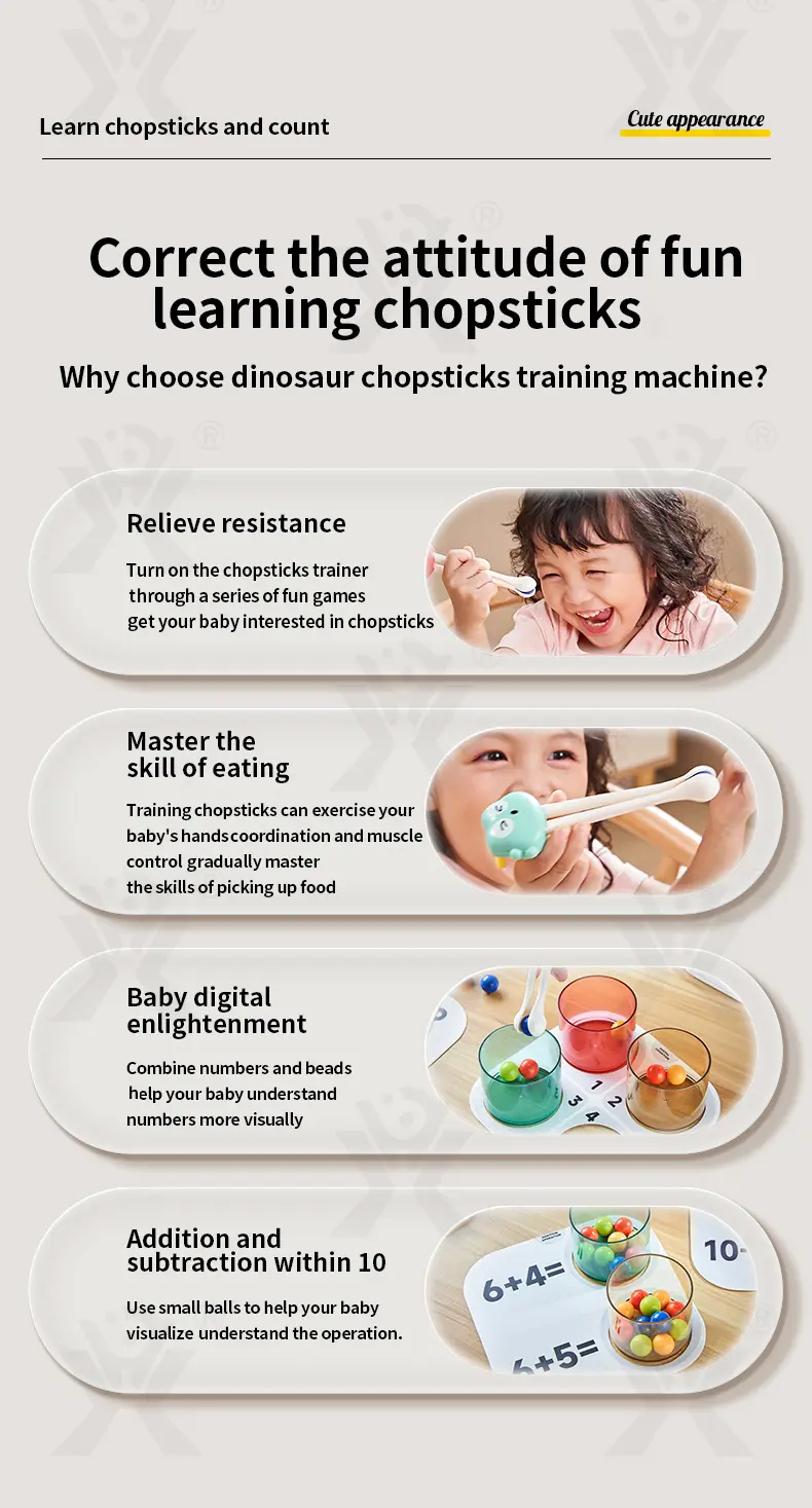 Chopsticks Training Machine Toy, Educational Toy (TG4163000) — product detail panel 4