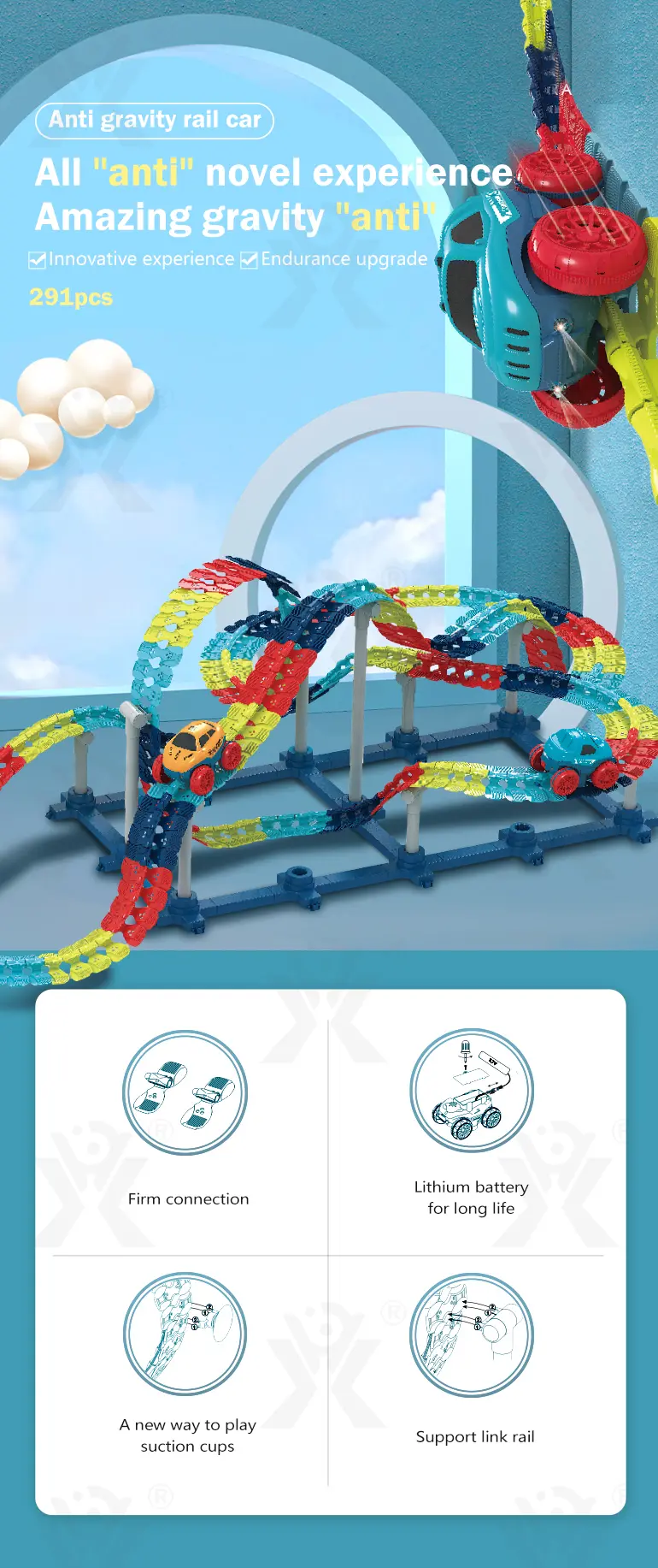 Anti-Gravity Rail Vehicle Toy (TG2902120) — product detail panel 1