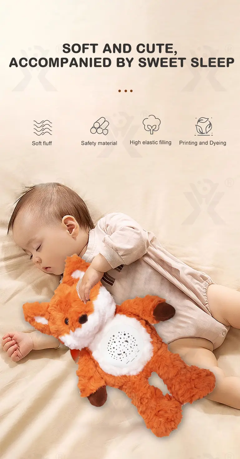 Music Soothes Plush Toy Within Starry Projection, White Noise, Music Loop, Voice IC Detachable For Cleaning (TG4866236) — product detail panel 2