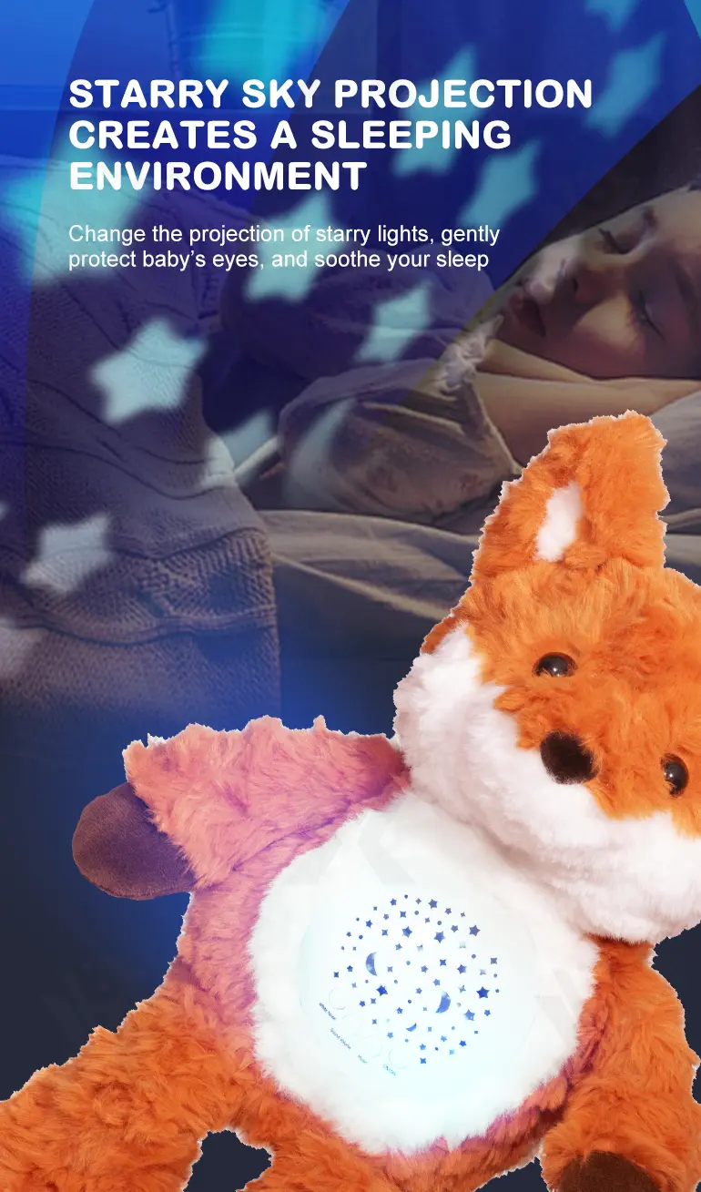 Music Soothes Plush Toy Within Starry Projection, White Noise, Music Loop, Voice IC Detachable For Cleaning (TG4866236) — product detail panel 4