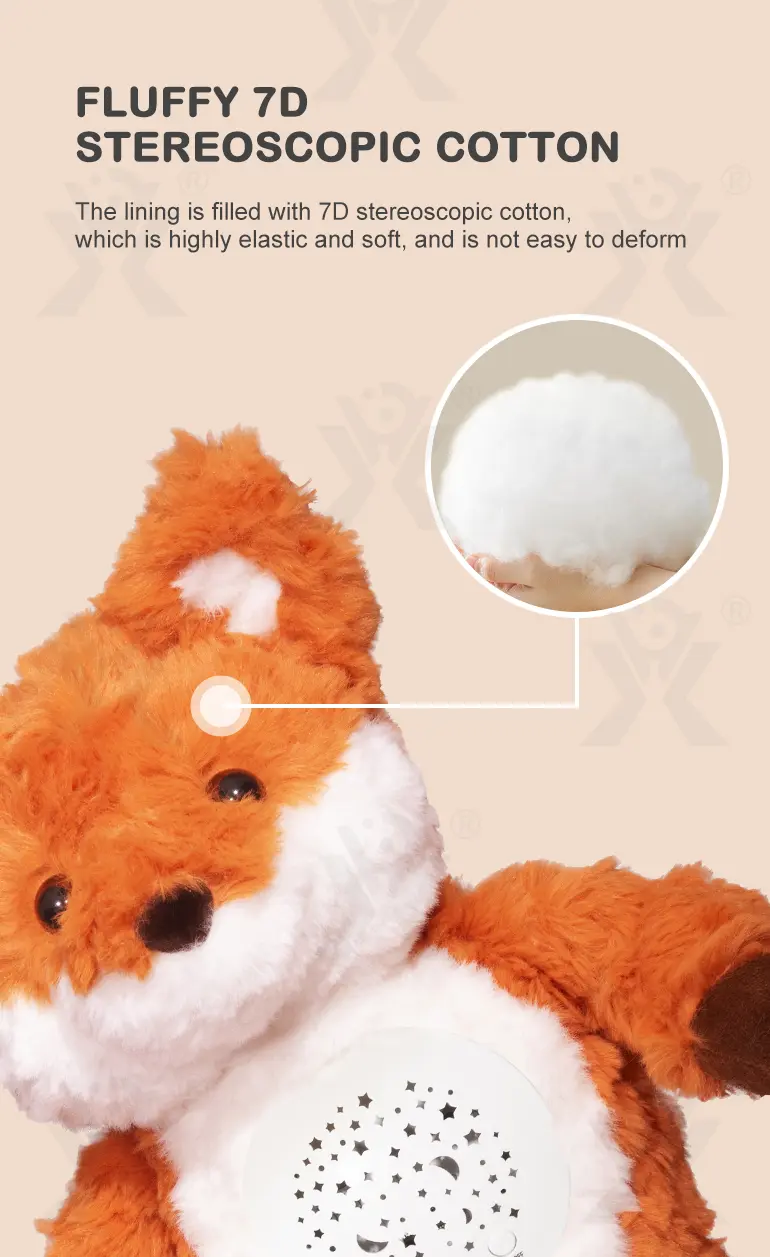 Music Soothes Plush Toy Within Starry Projection, White Noise, Music Loop, Voice IC Detachable For Cleaning (TG4866236) — product detail panel 5