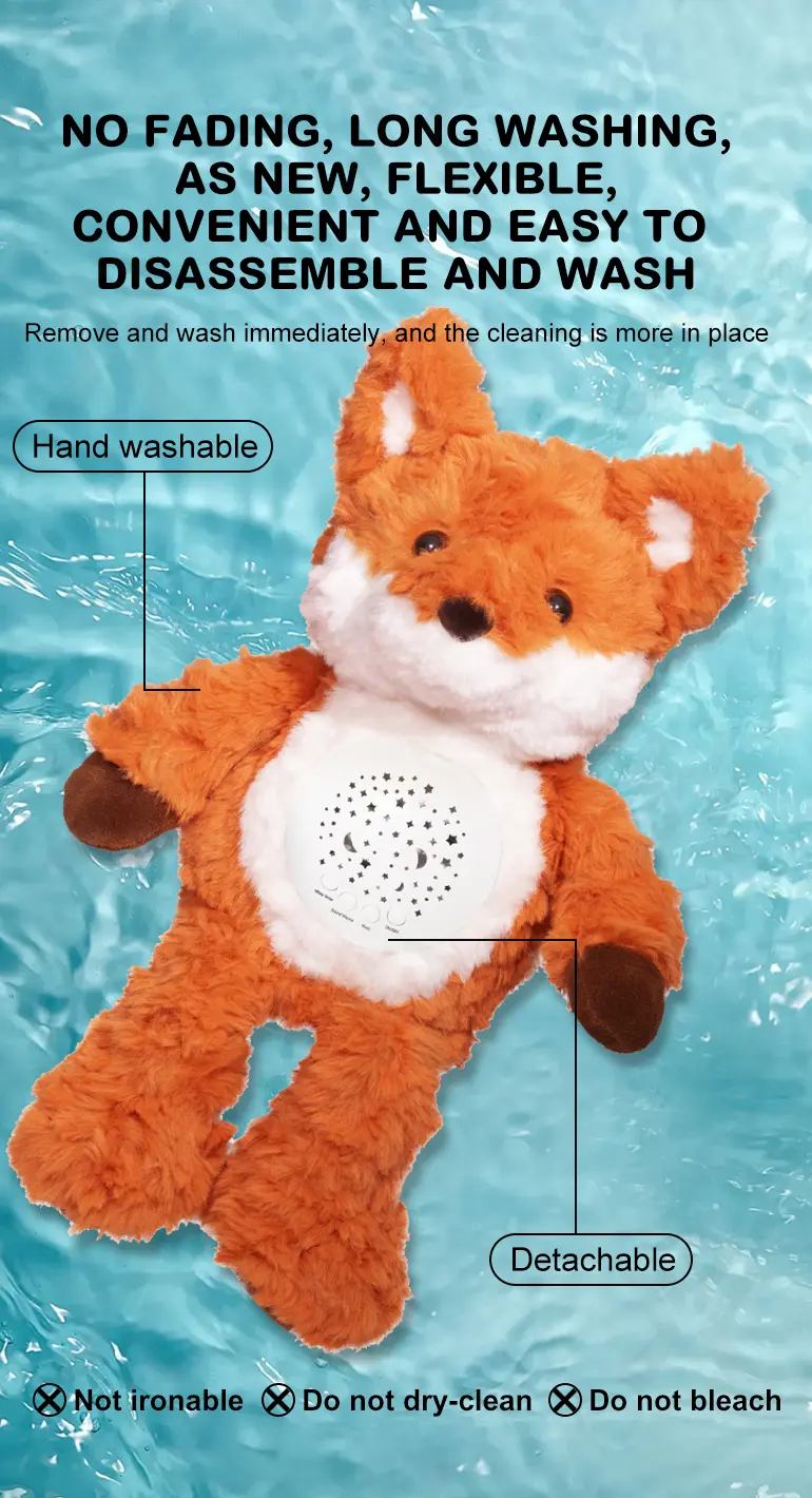 Music Soothes Plush Toy Within Starry Projection, White Noise, Music Loop, Voice IC Detachable For Cleaning (TG4866236) — product detail panel 6