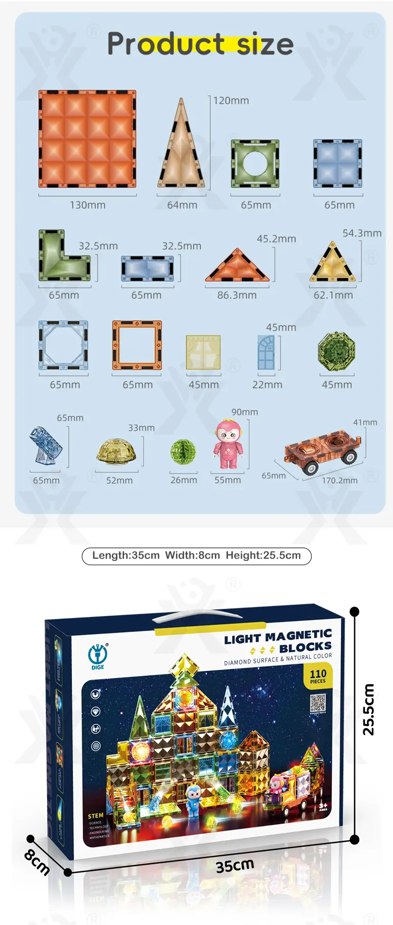 Luminescent Magnetic Bricks (TG4193968) — product detail panel 14