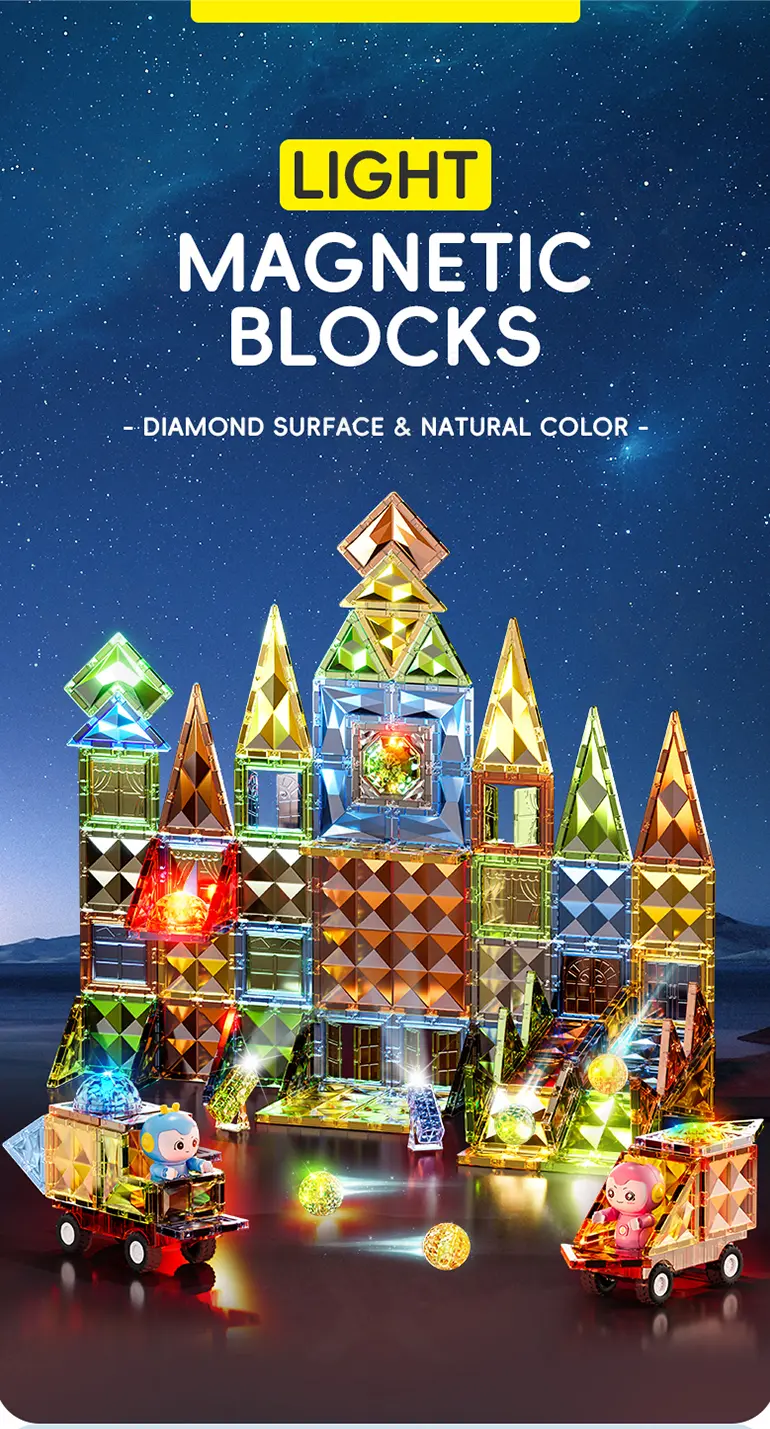 Glowing Magnetic Brick Toy (TG4193966) — product detail panel 1