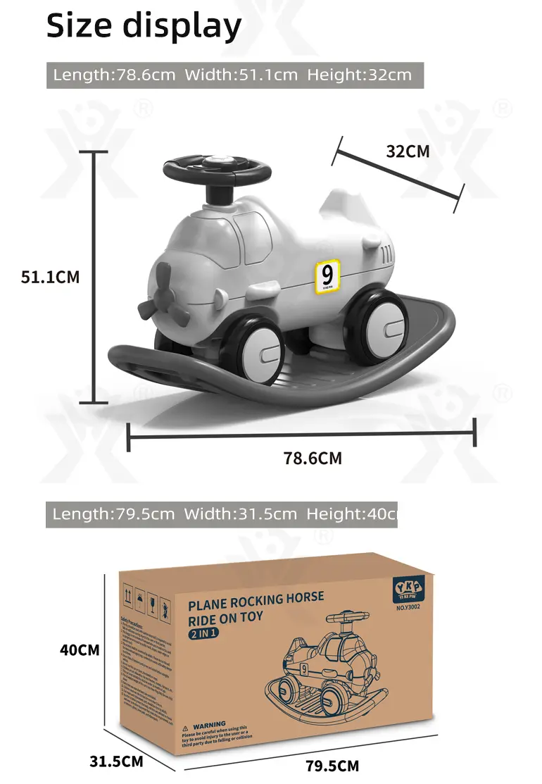 2-in-1 Rocking Horse & Scooter Toy, 3 Years and Up (TG4077353) — product detail panel 12