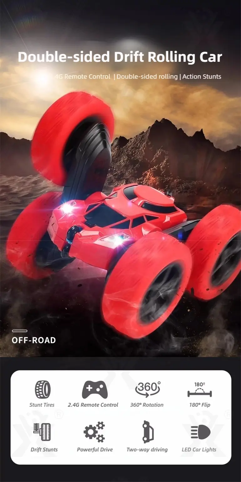 2.4G RC Double-sided Stunt Car Toy, RC Toy (TG4894352) — product detail panel 1