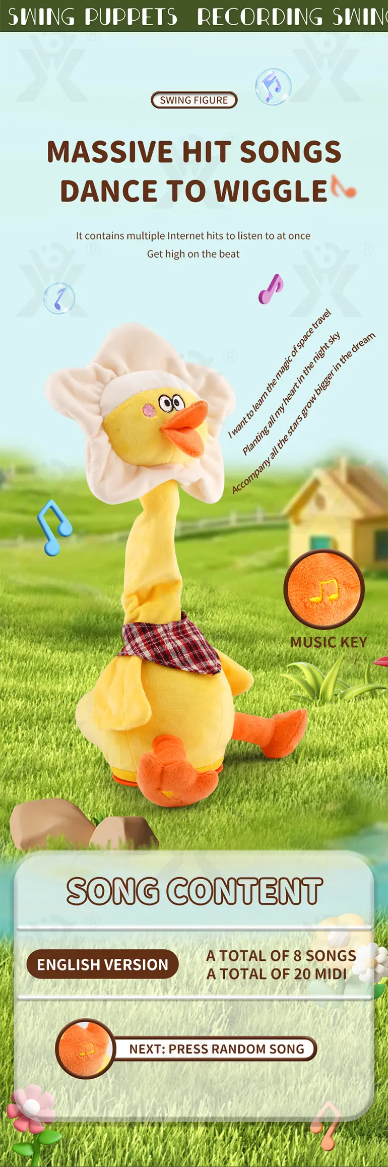 Swinging Cute Duck Toy (TG4355242) — product detail panel 5