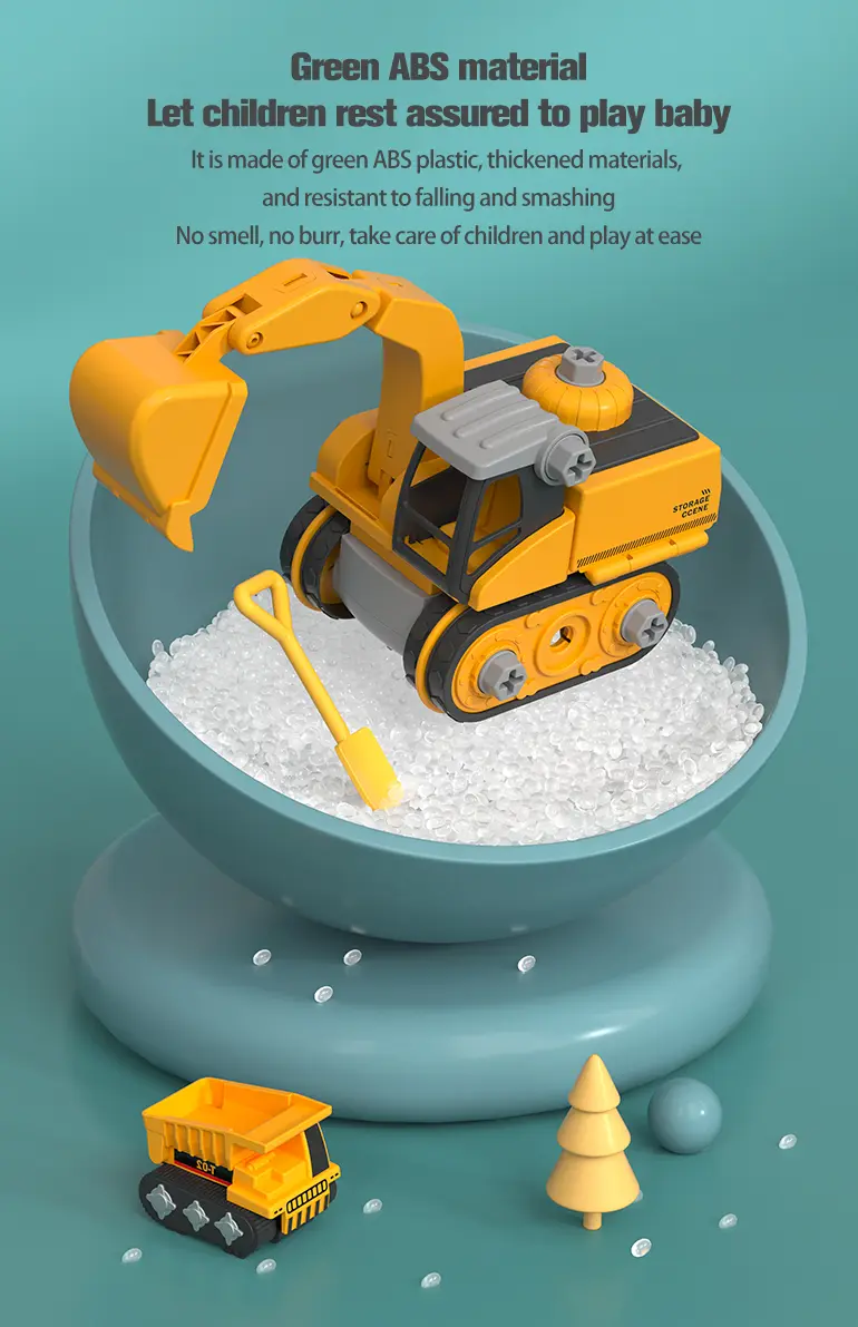 3-in-1 Track Excavator Toy, Engineering Vehicle (TG2269465) — product detail panel 5