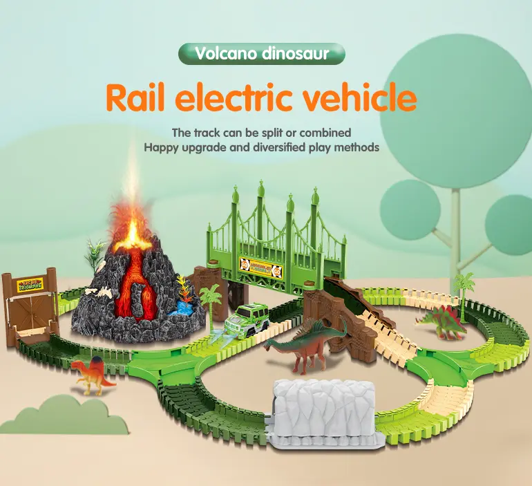 Volcano Dinosaur Track Toy, Spray and Light (TG2266512) — product detail panel 1