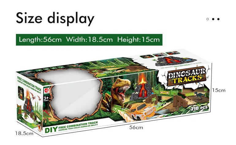 Volcano Dinosaur Track Toy, Spray and Light (TG2266512) — product detail panel 7