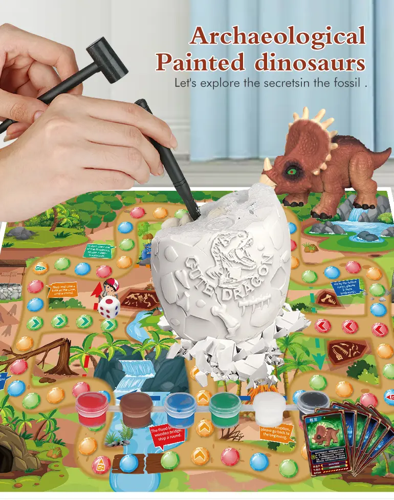 2-in-1 Painted Dinosaur Toy, Dig & Model Kit (TG2258482) — product detail panel 1