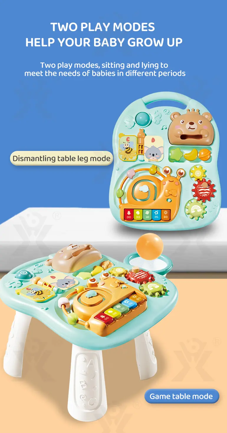 2-in-1 Baby Gaming Table Toy, 8 Activities, Sounds and Lights (TG4985021) — product detail panel 4