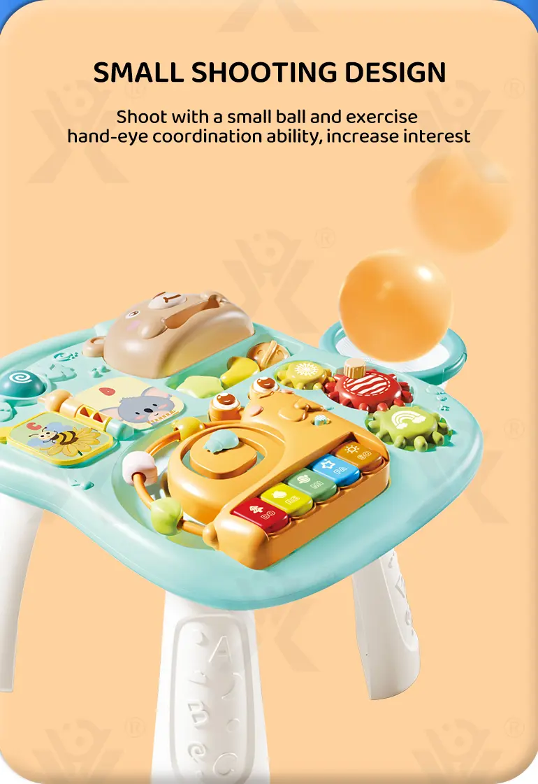 2-in-1 Baby Gaming Table Toy, 8 Activities, Sounds and Lights (TG4985021) — product detail panel 6