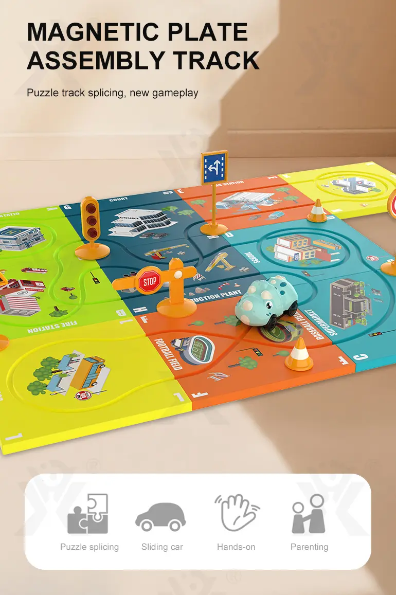DIY Magnetic Puzzle Track Toy, Track Toy Set (TG4171083) — product detail panel 1
