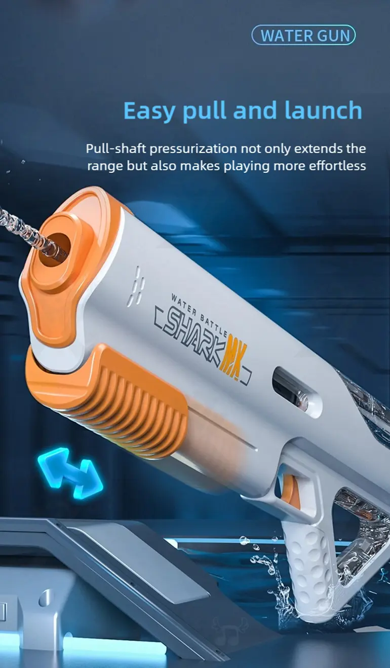 High-pressure Water Gun With Futuristic Space Appearance, 11M Range, Leak-Proof, Water Bottle Compliment (TG5024648) — product detail panel 4