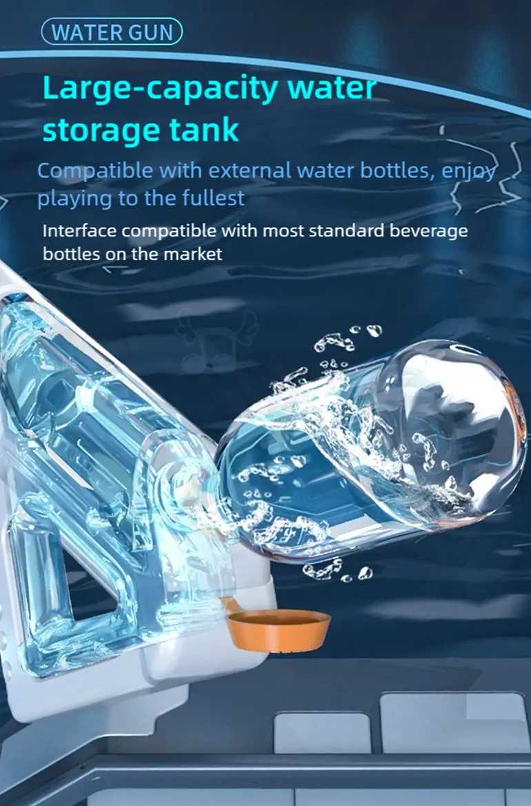 High-pressure Water Gun With Futuristic Space Appearance, 11M Range, Leak-Proof, Water Bottle Compliment (TG5024648) — product detail panel 8