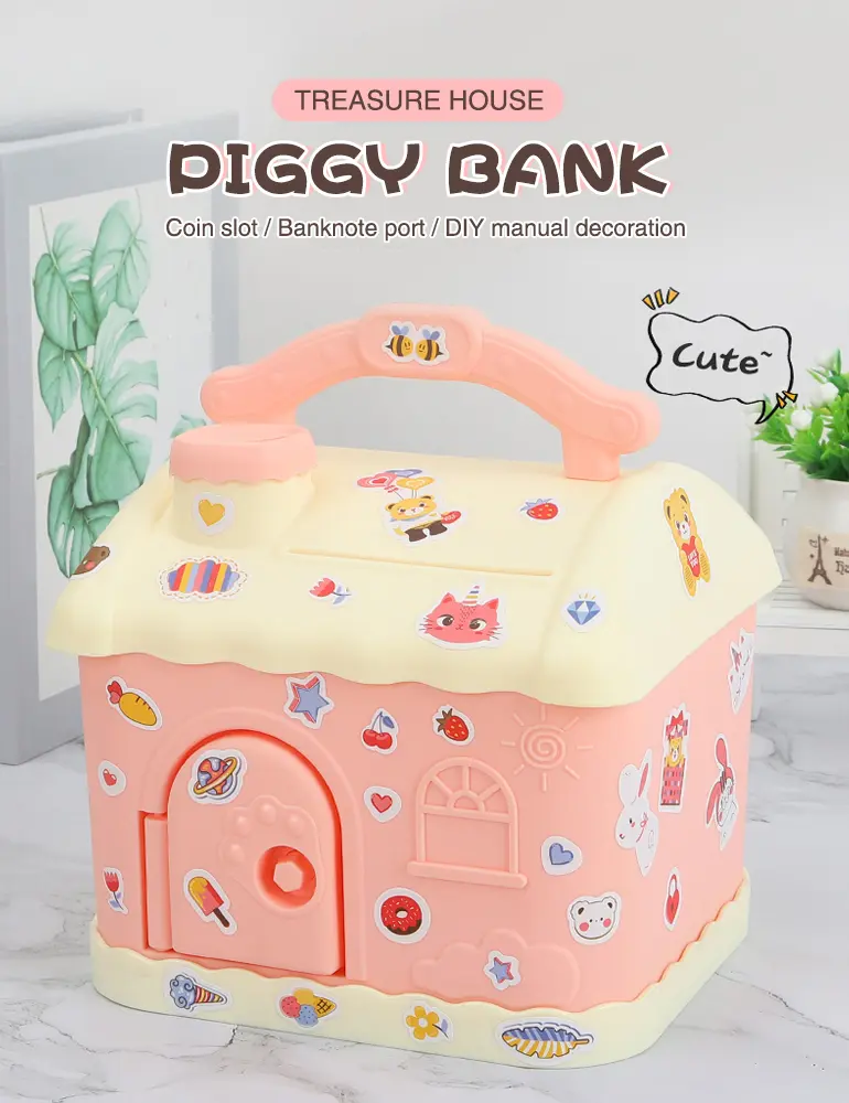 Treasure House Piggy Bank, Portable (TG2297621) — product detail panel 1