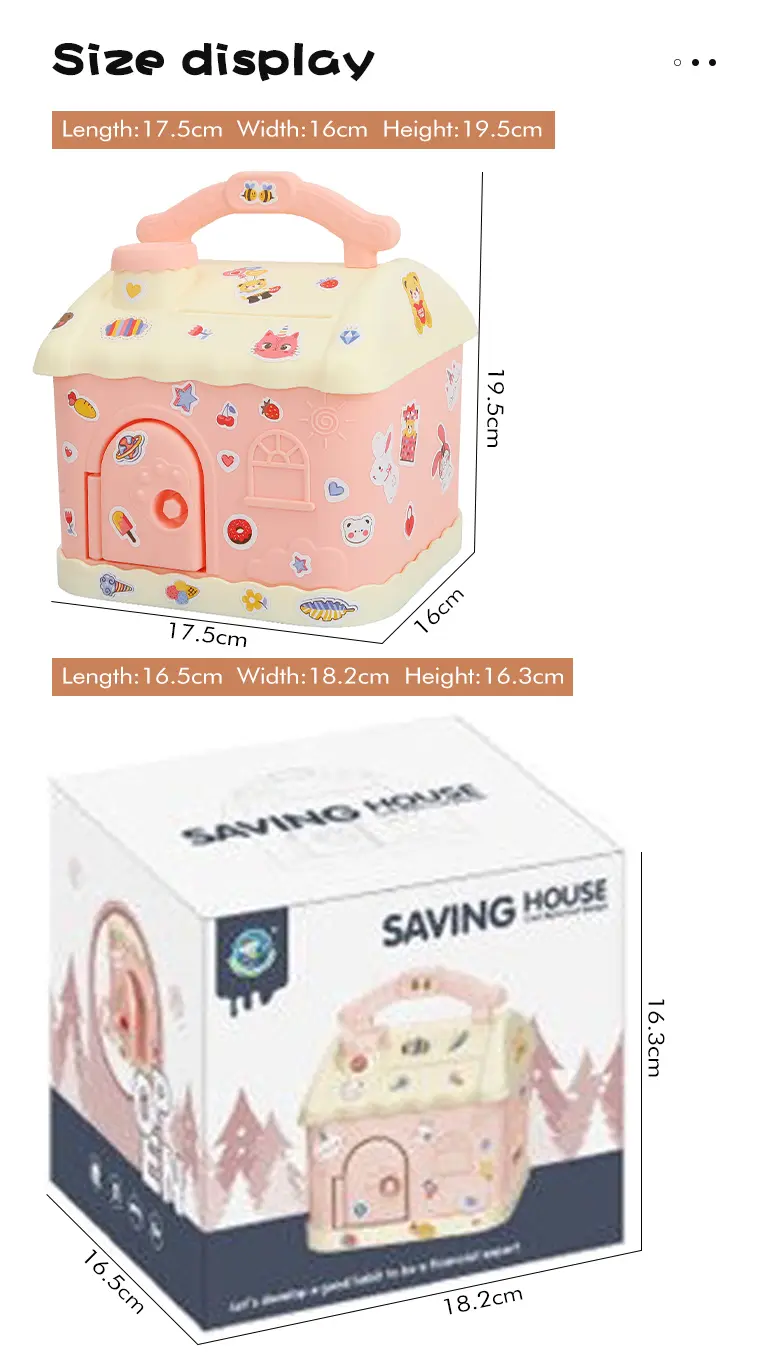 Treasure House Piggy Bank, Portable (TG2297621) — product detail panel 6