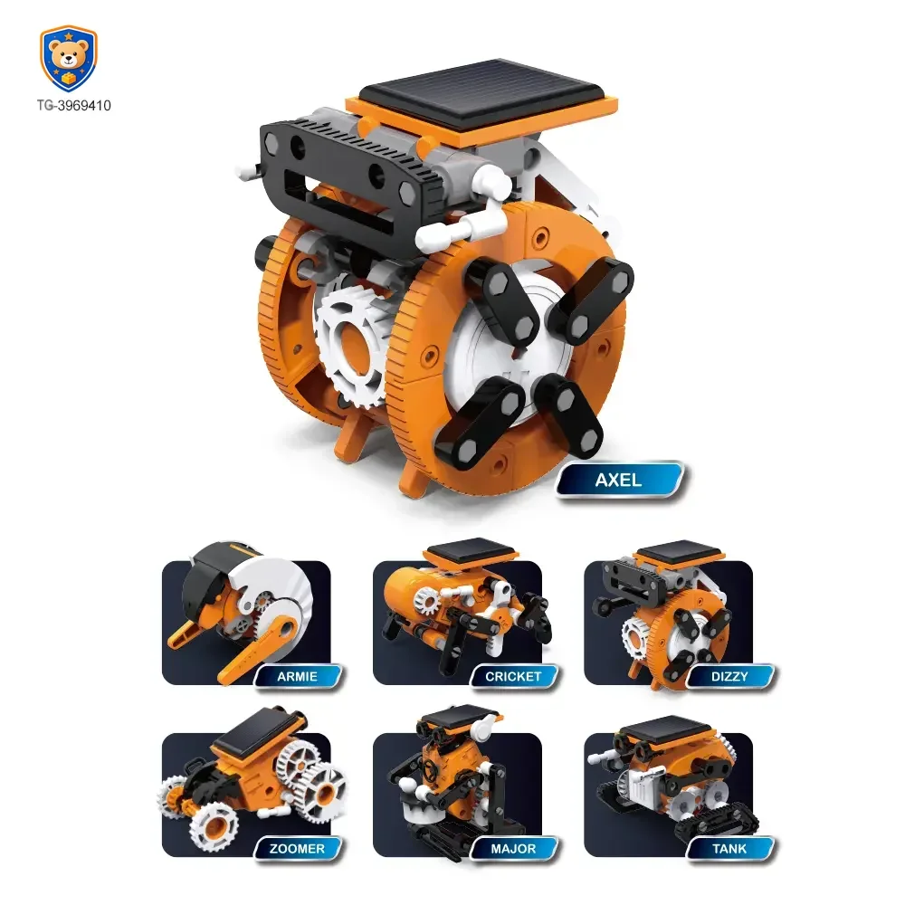 7-in-1 Solar Robot Toy, Solar Powered, Transform to Different Shapes, DIY Funs — product view 1