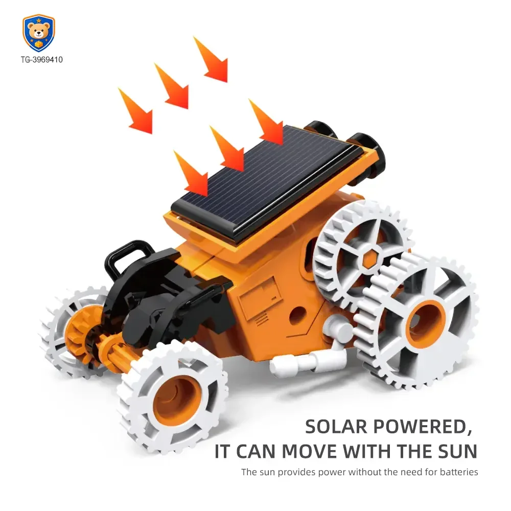 7-in-1 Solar Robot Toy, Solar Powered, Transform to Different Shapes, DIY Funs — product view 4