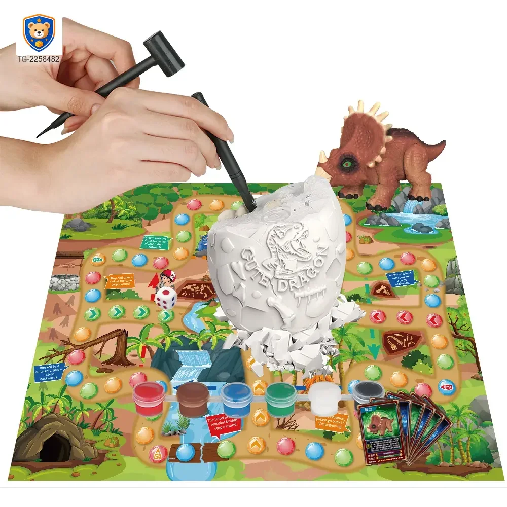 2-in-1 Painted Dinosaur Toy, Dig & Model Kit — product view 1